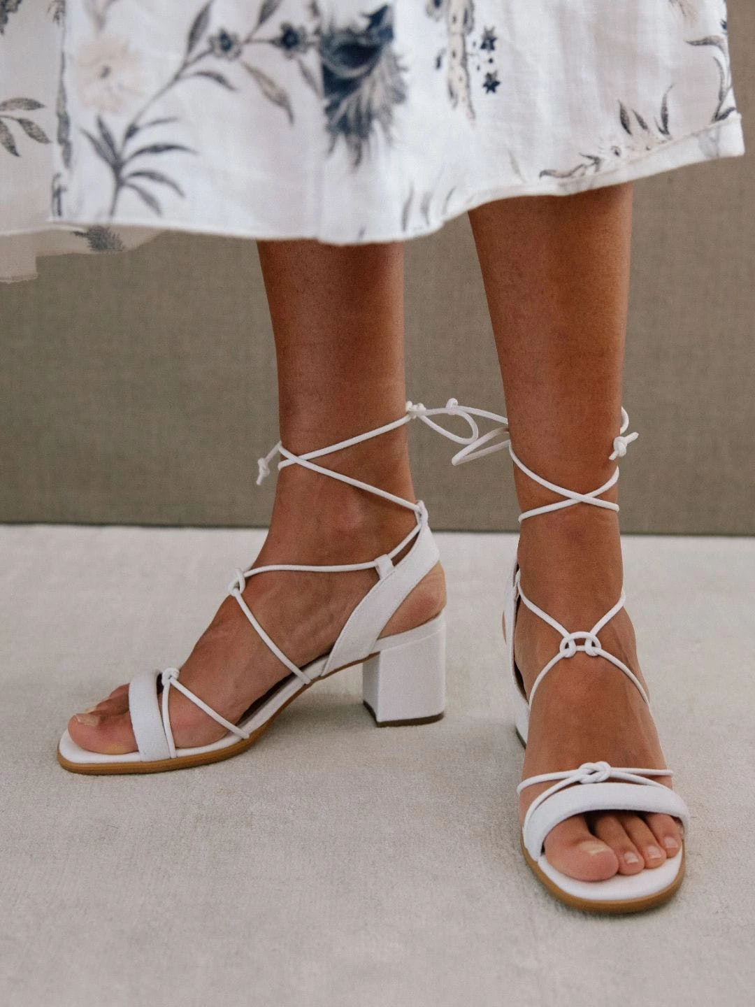 ALOHAS Sophie Sandals - Vegan White