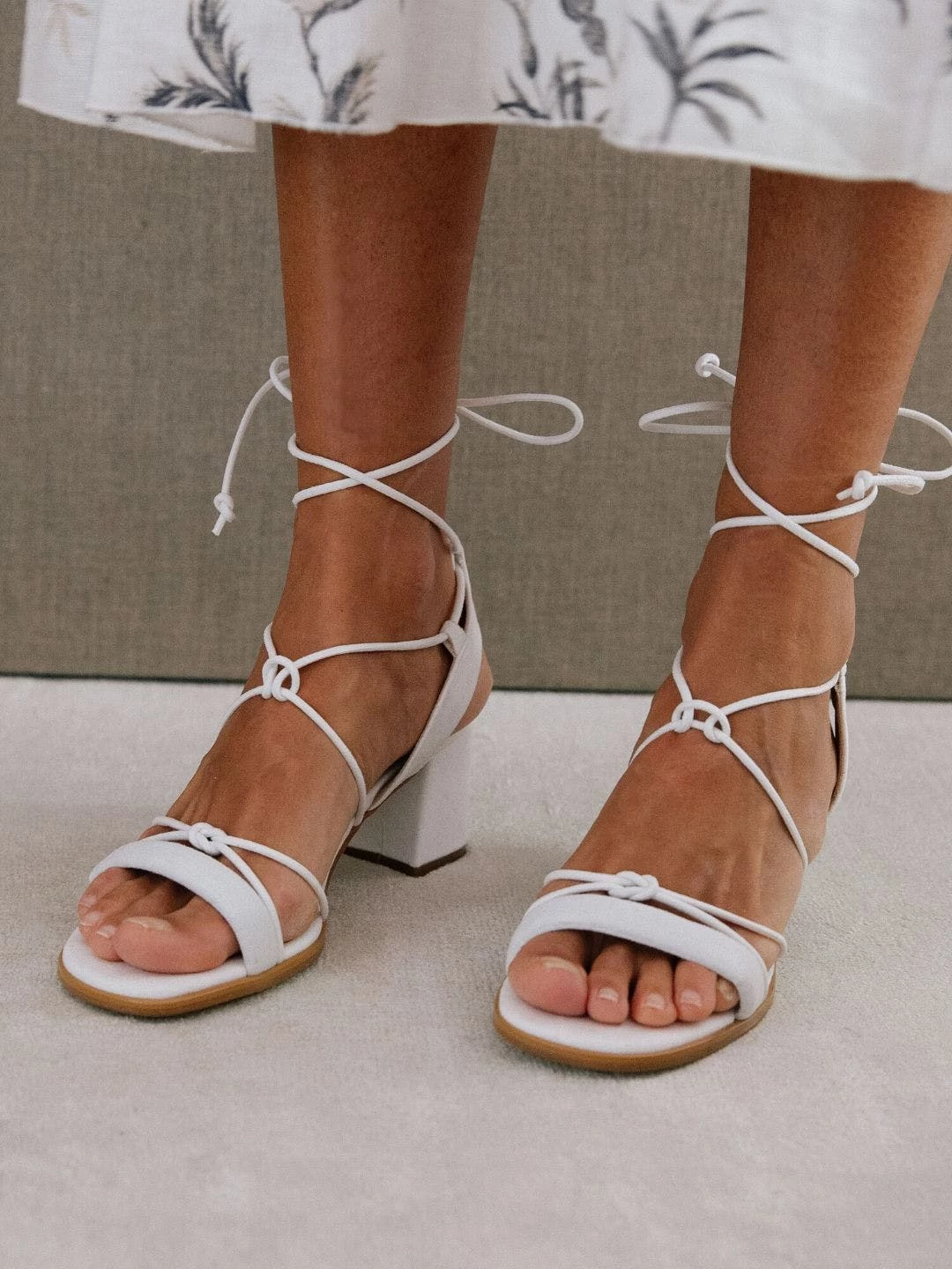 ALOHAS Sophie Sandals - Vegan White - Image 3