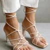 ALOHAS Unique Laced Ivory Heel