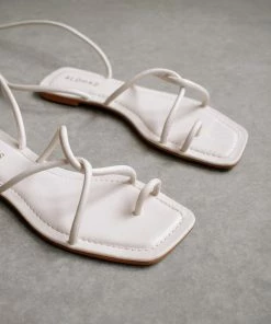 ALOHAS Lace It Up Ivory Flat Sandal