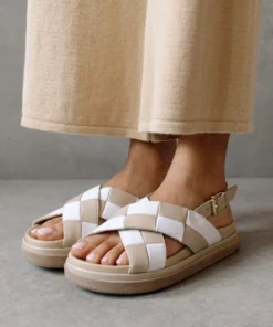 ALOHAS Marshmallow Scacchi Stone Sandals