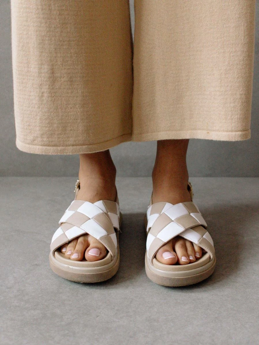 ALOHAS Marshmallow Scacchi Stone Sandals - Image 5