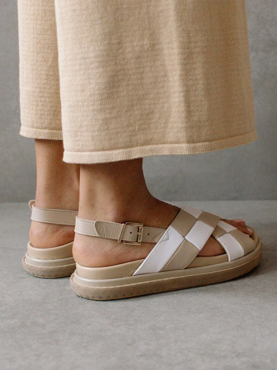 ALOHAS Marshmallow Scacchi Stone Sandals - Image 6