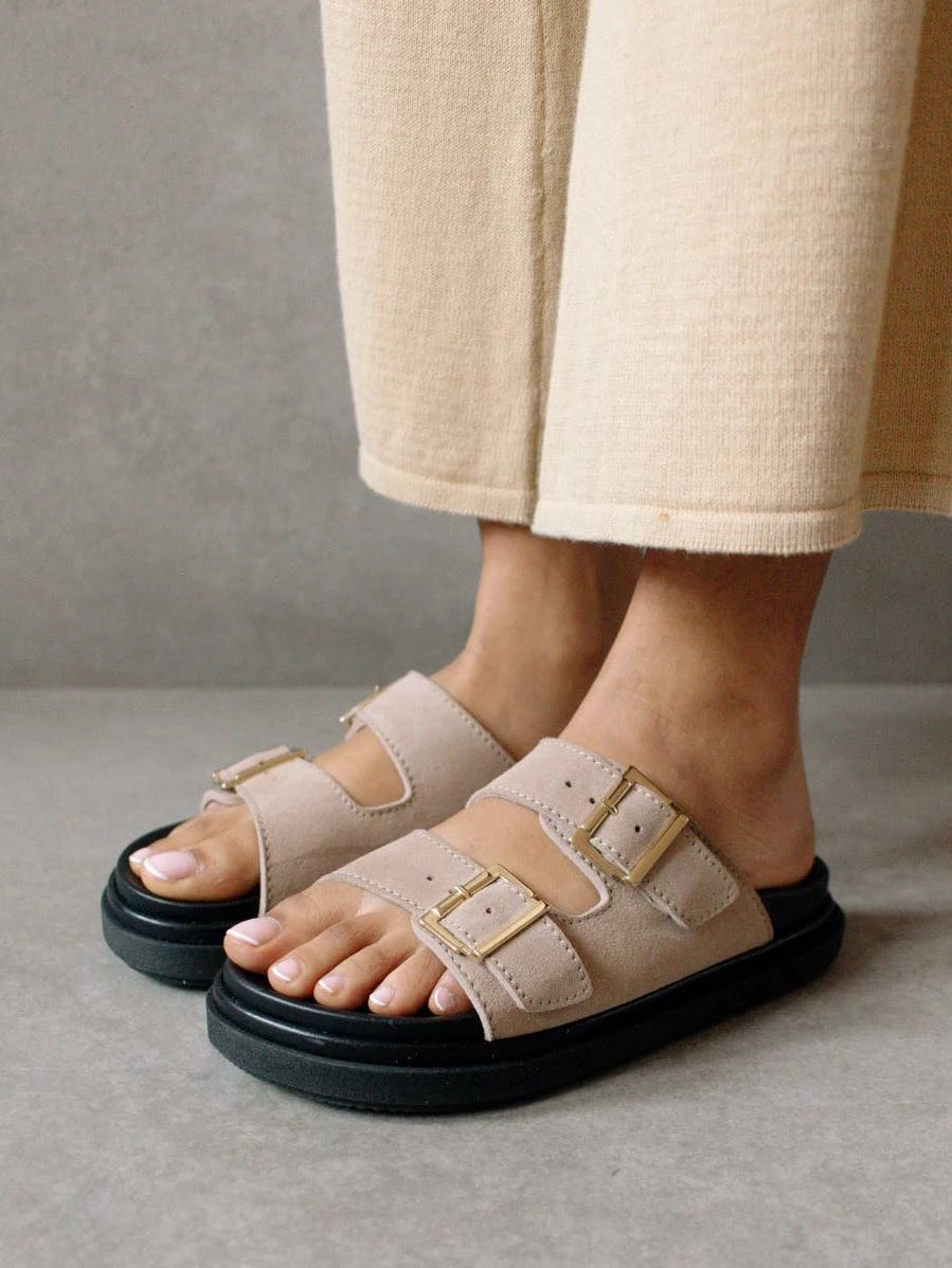 ALOHAS Buckle Strap Suede