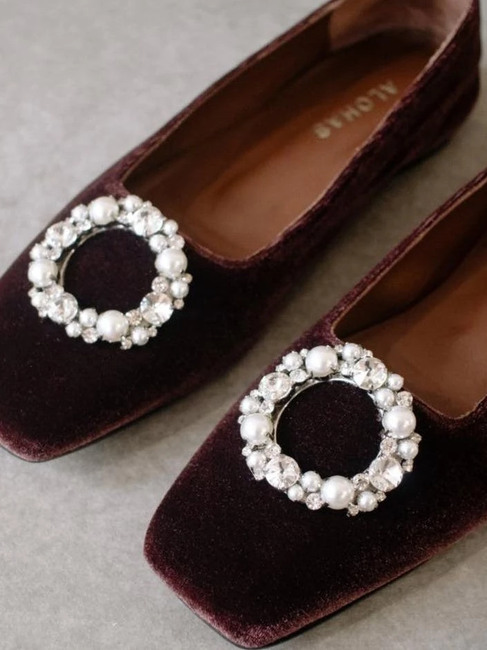 ALOHAS Bella Crystal Velvet - Coffee Brown - Image 3