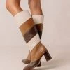 ALOHAS East Patchwork Vintage Brown Boots