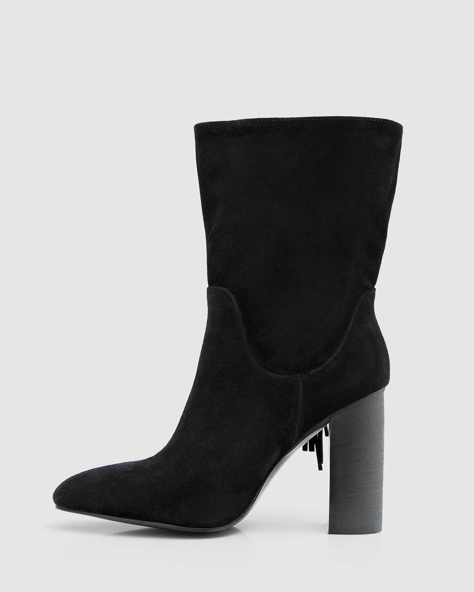 Belle & Bloom Walk The Line Tassel Boot - Black - Image 3