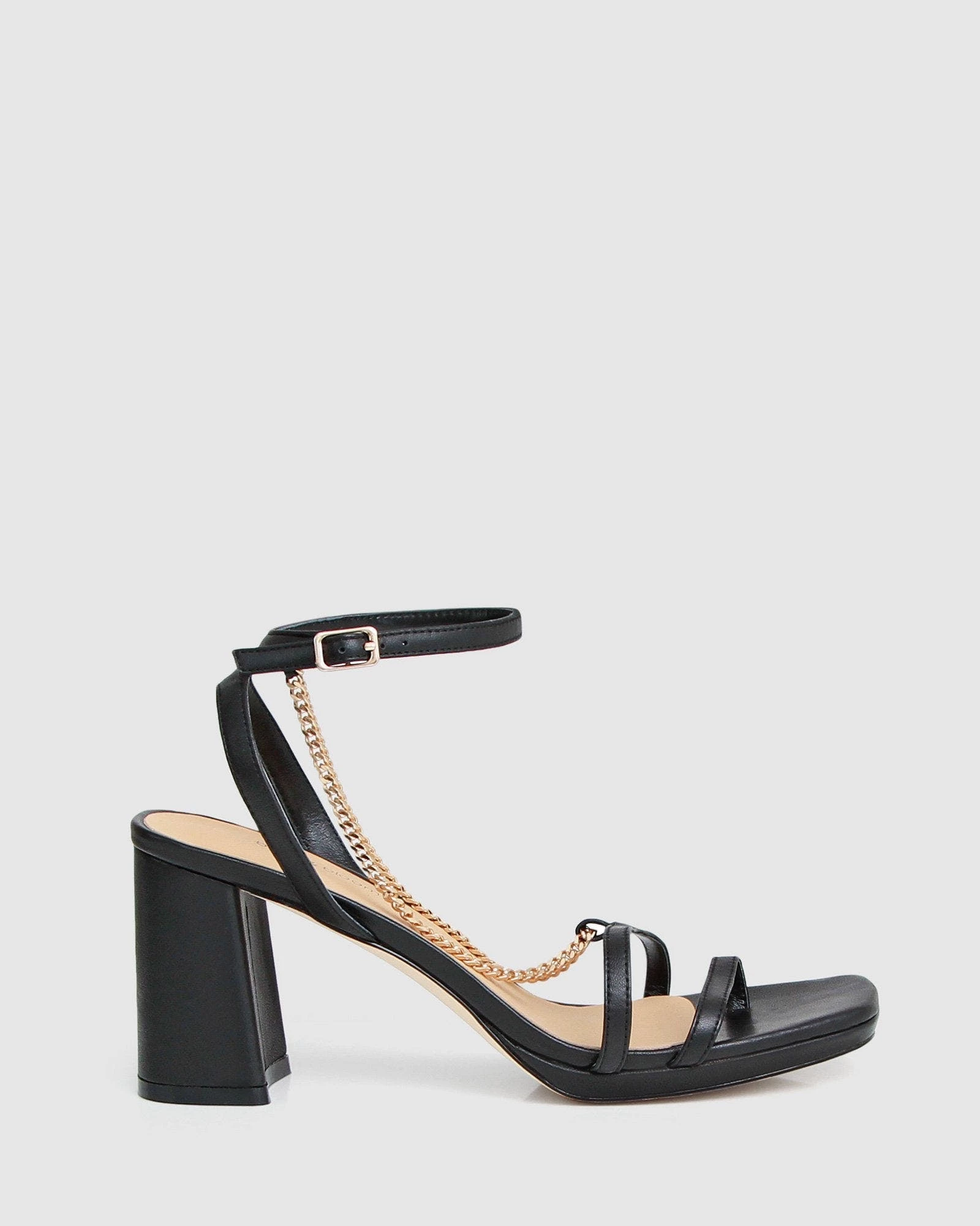 Belle & Bloom Stars Aligned Chain Heel - Black