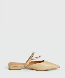 Belle & Bloom On The Go Leather Flat - Sand